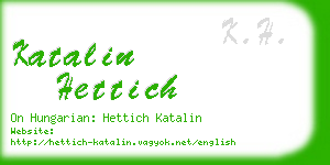 katalin hettich business card